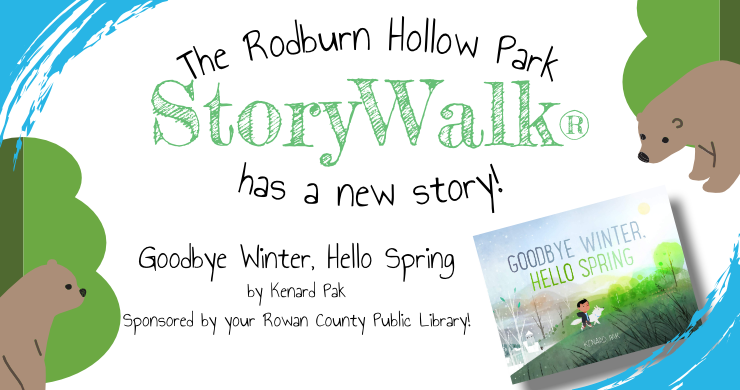 StoryWalk update: New book "Goodbye Winter, Hello Spring" by Kenard Pak