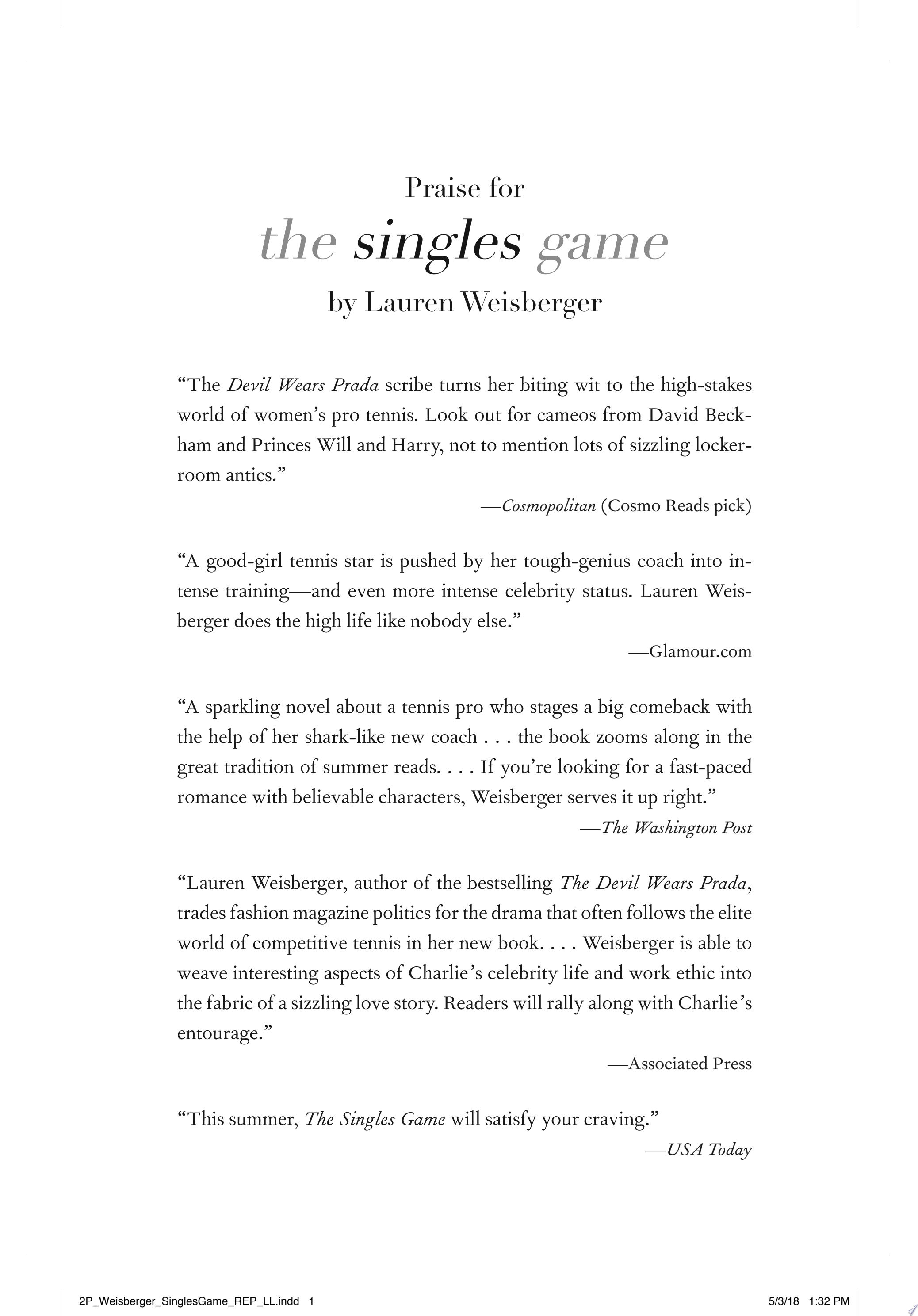 Image for "The Singles Game"