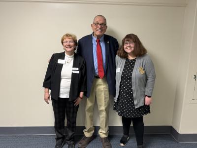 RCPL Executive Director Julie (left) and Teen Librarian Megan (right) with Kentucky State Representative Richard White