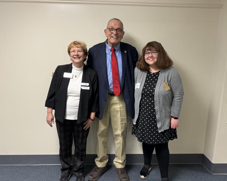 RCPL Executive Director Julie (left) and Teen Librarian Megan (right) with Kentucky State Representative Richard White