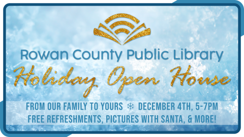 Annual holiday open house celebration, December 4th at 5pm