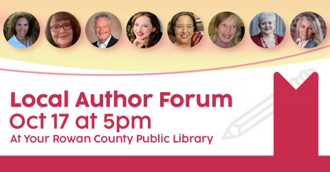 Local Author Forum on Oct 17 at 5pm