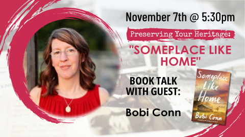 Book talk with Bobi Conn, November 7th at 5:30pm, intended for ages 13 and up