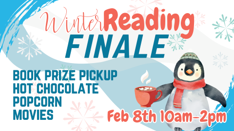 February 8th 10am-2pm winter reading finale