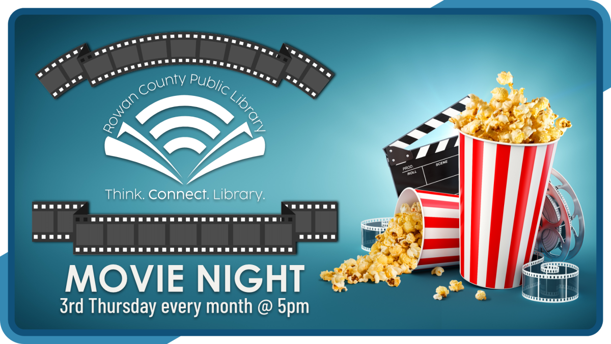 Movie Night, third Thursday monthly at 5pm, intended age groups vary by film rating