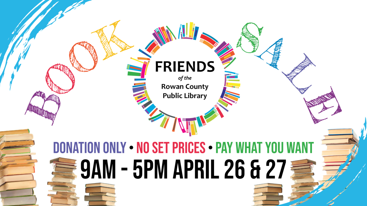 Friends of the Library annual book sale, 9am to 5pm April 26th and 27th