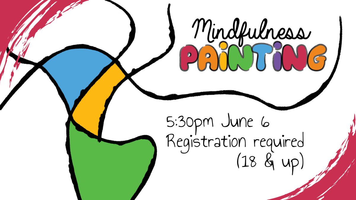 Mindfulness Painting, June 6 at 5:30pm, 18 and older, registration required