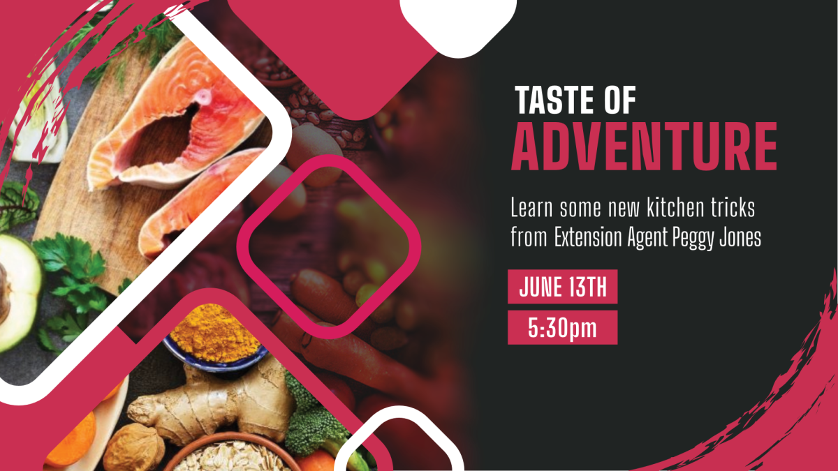 Taste of Adventure with Peggy Jones, June 13 at 5:30pm, ages 18 and up