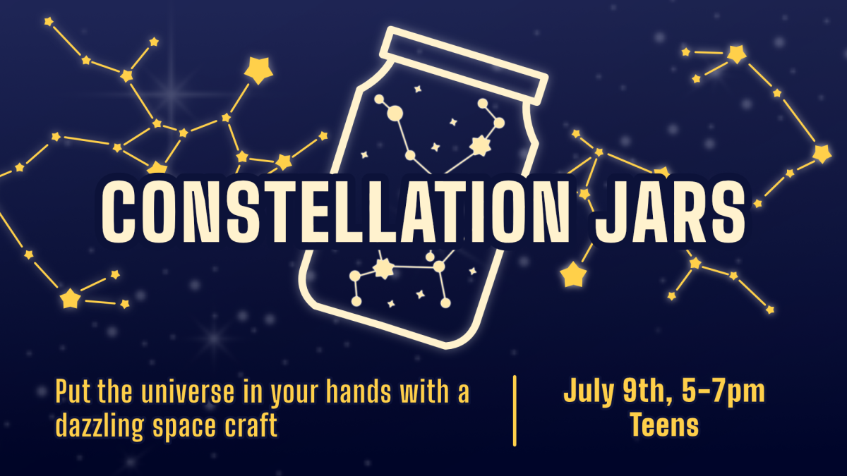 Constellation jars, July 9 at 5pm, grades 7 through 12