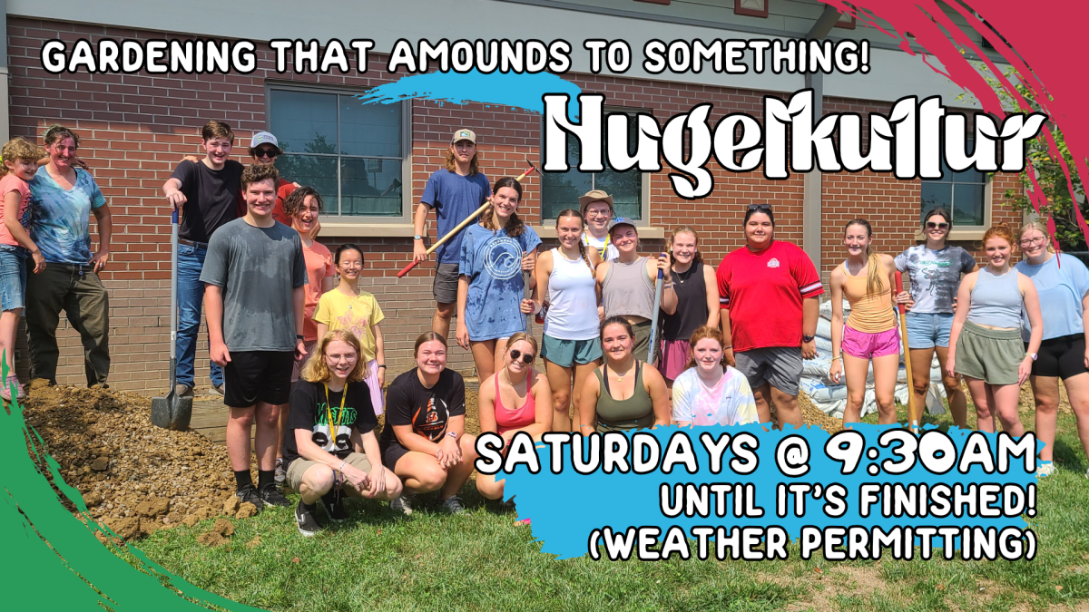 Hugelkultur mound, Saturdays at 9:30 am, weather permitting, intended for ages 9 and up